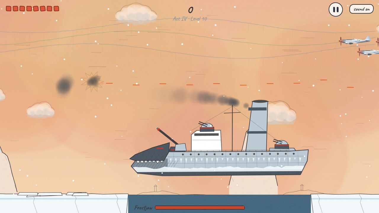 A huge icebreaker ship on a frozen sea