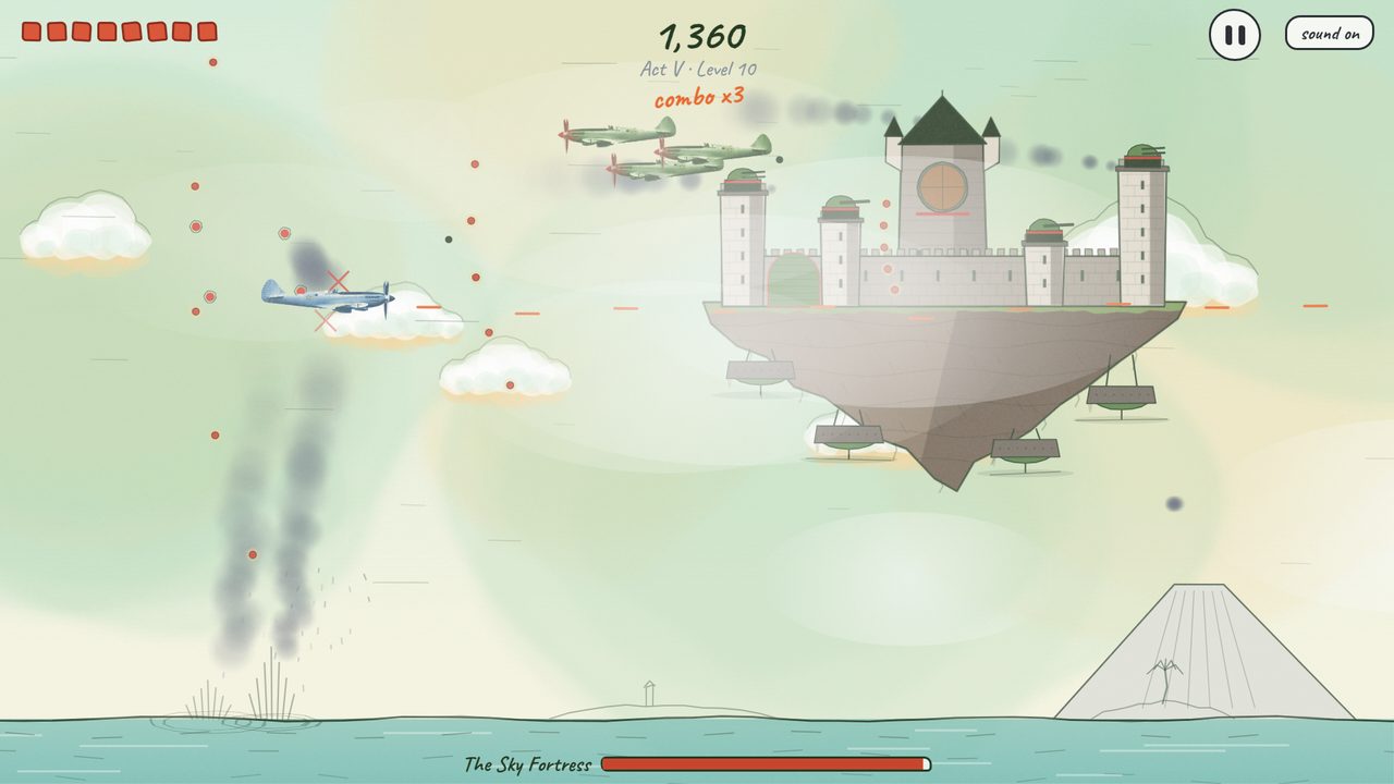 The Sky Fortress, a castle on a floating island